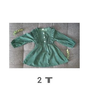Christmas Green Dress for toddler girl 2T